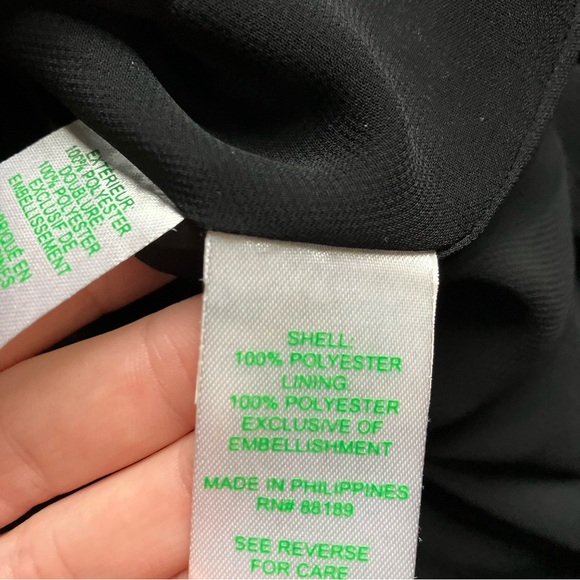 Lilly Pulitzer Adalee Embellished V-Neck Shift Dress in Onyx Black size 6 - Picture 12 of 12